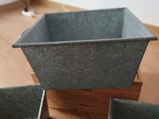 3 Cajas Almacenaje Galvanizadas Ikea