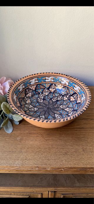 Plato cerámica hecho a mano Túnez