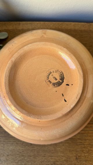 Plato cerámica hecho a mano Túnez