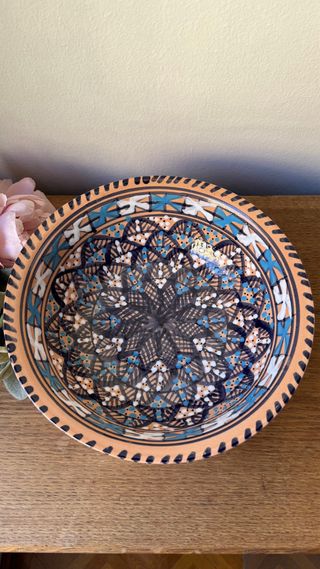 Plato cerámica hecho a mano Túnez