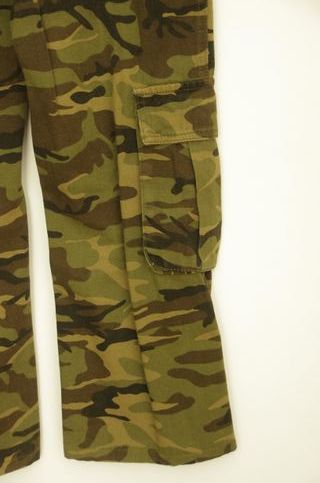 Pantalón Cargo Militar Camuflaje Y2K