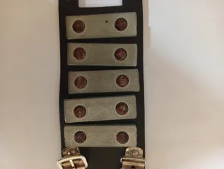 Bracciale cuoio anni 80' stile punk