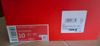 Zapatillas Nike Court Vision Low Negras y Rojas