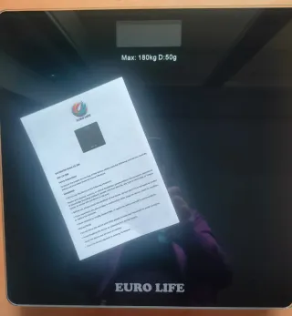 Báscula de Baño Digital Euro Life