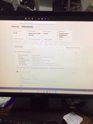 Ordenador Sobremesa HP Negro