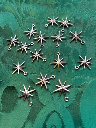 15 Estrellas Metálicas Adornos