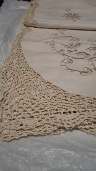 Tovaglia Vintage 12 posti con tovaglioli