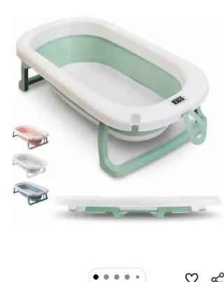 Bañera Plegable Bebé con Termómetro