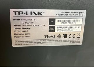 TP-Link TL-SG2424 Switch 24 Puertos Gigabit + 4 SF
