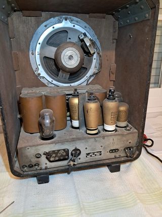 Radio Philips Antigua Años 30 Madera