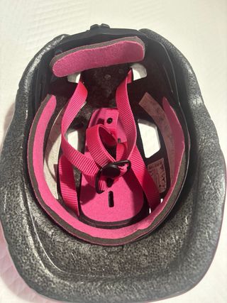 Casco de bicicleta rosa B'TWIN Casco de bici negro