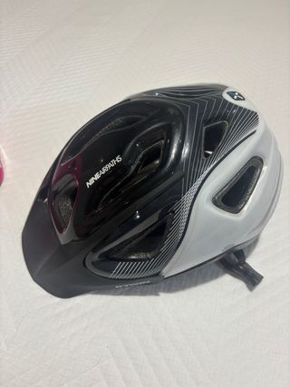 Casco de bicicleta rosa B'TWIN Casco de bici negro