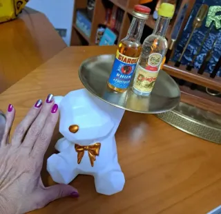 Vassoio portaoggetti orso 13x17 cm