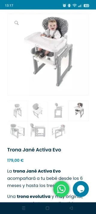 Trona Jané Activa Evo convertible