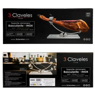 Jamonero de metal y madera