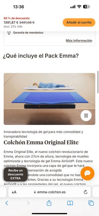 Cama Canapé Matrimonio Beige/Marrón 150x200cm