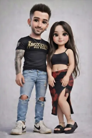 Figura 3D estilo cartoon personalizada
