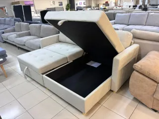 Chaise Longue convertible en cama beige