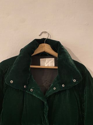 Chaqueta Zara Terciopelo Verde Oscuro
