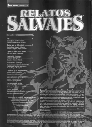 Cómic RELATOS SALVAJES