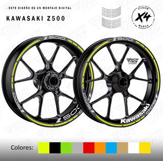 Pegatinas llantas Kawasaki Z500