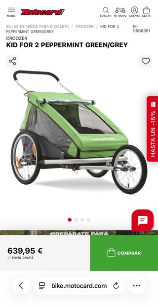 Bicicleta Elec. Alemana Kalkhoff +Remolque Croozer