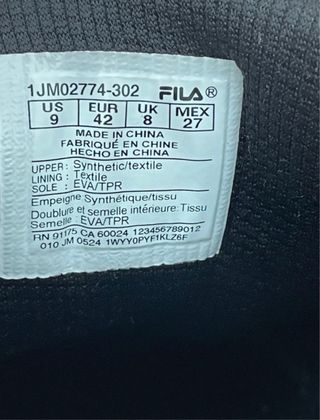 Zapatillas Fila Trail Talla 42