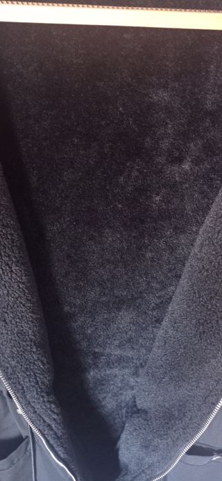 Parka forrada de pelo negra