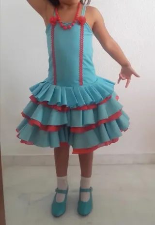 Traje Flamenca Niña corto