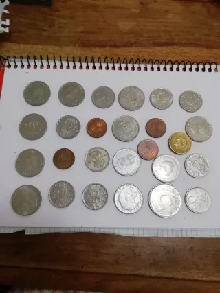 Monedas Suecia Noruega Dinamarca Hungría y Francia