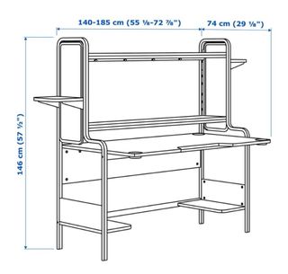 Escritorio ikea Fredde Negro