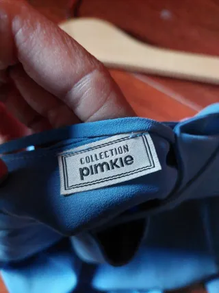 Camiseta tirantes corta azul