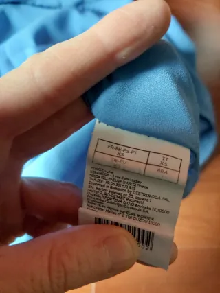 Camiseta tirantes corta azul