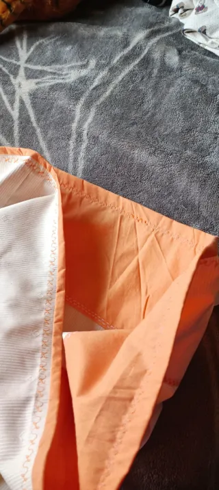 Falda Baturra niña beige y naranja