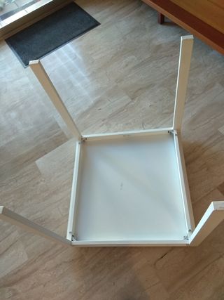 Mesa blanca Ikea MELLTROP 75x75 cm