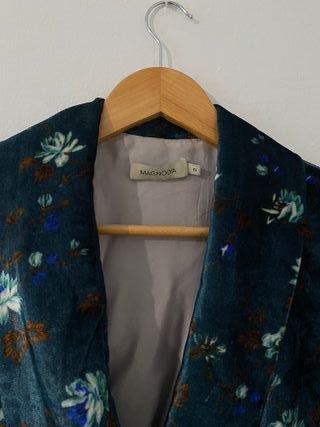 Chaqueta Terciopelo Estampado Floral