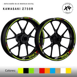 Pegatinas llantas Kawasaki Z750R