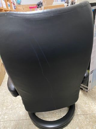 Sillón de piel Stressless negro