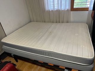 Cama 135x190 con 2 colchones
