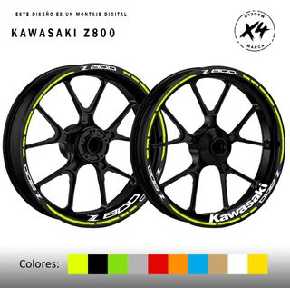 Pegatinas llantas Kawasaki Z800
