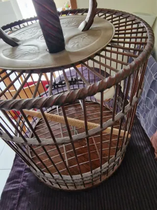 Preciosa jaula de pájaros china