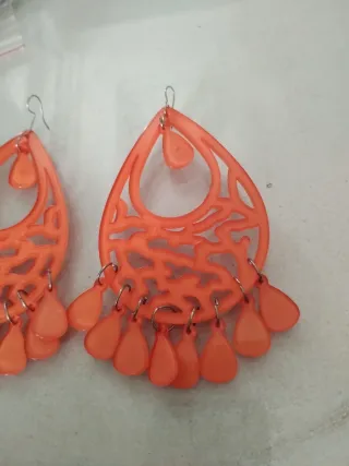 Pendientes Flamenca Naranja