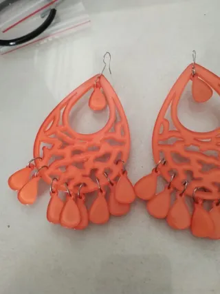 Pendientes Flamenca Naranja