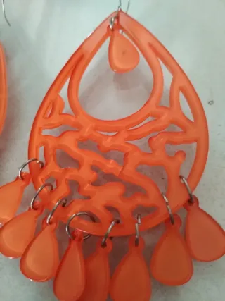 Pendientes Flamenca Naranja