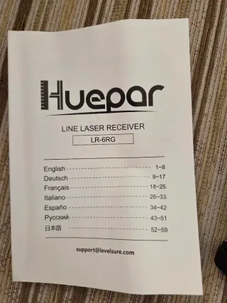 Receptor Láser Digital HUEPAR