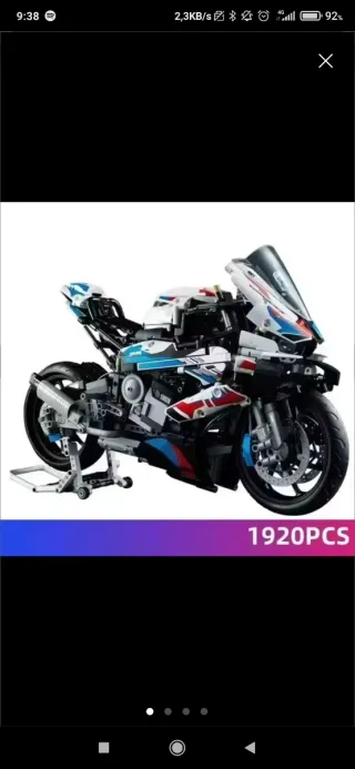 Maqueta Moto BMW Bloques Construcción 1920 Piezas