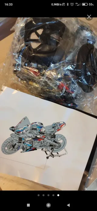 Maqueta Moto BMW Bloques Construcción 1920 Piezas