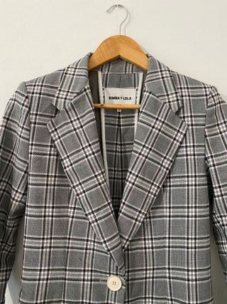 Chaqueta cuadros BIMBA Y LOLA talla 36