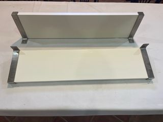 2 Estanterías Blancas Madera y Metal