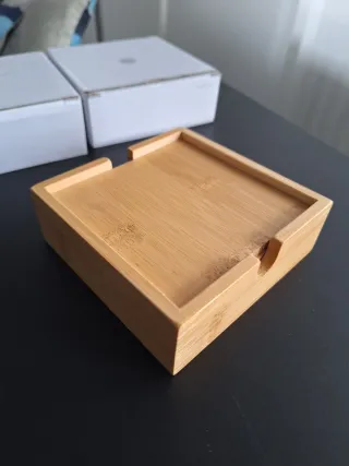 Set 8 Sottobicchieri Bambù